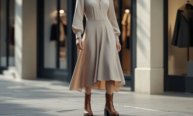 Stiefel & Kleider: So kombinierst du dein Outfit mit Stiefeletten