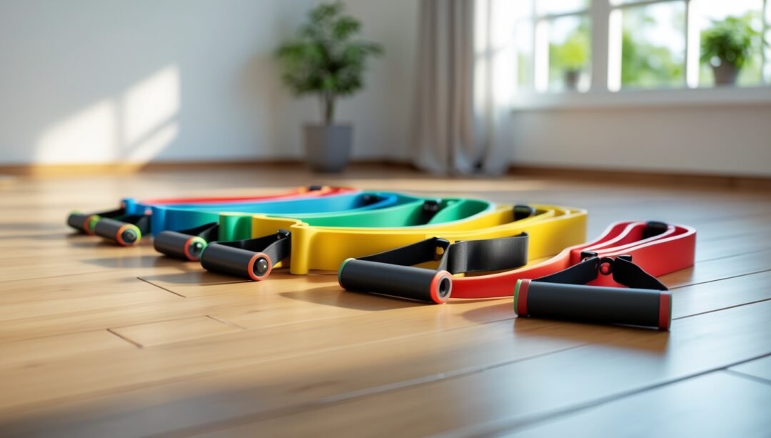 GjnjfdF Fitnessbänder Set - Latex Widerstandsbänder Für Home Workouts